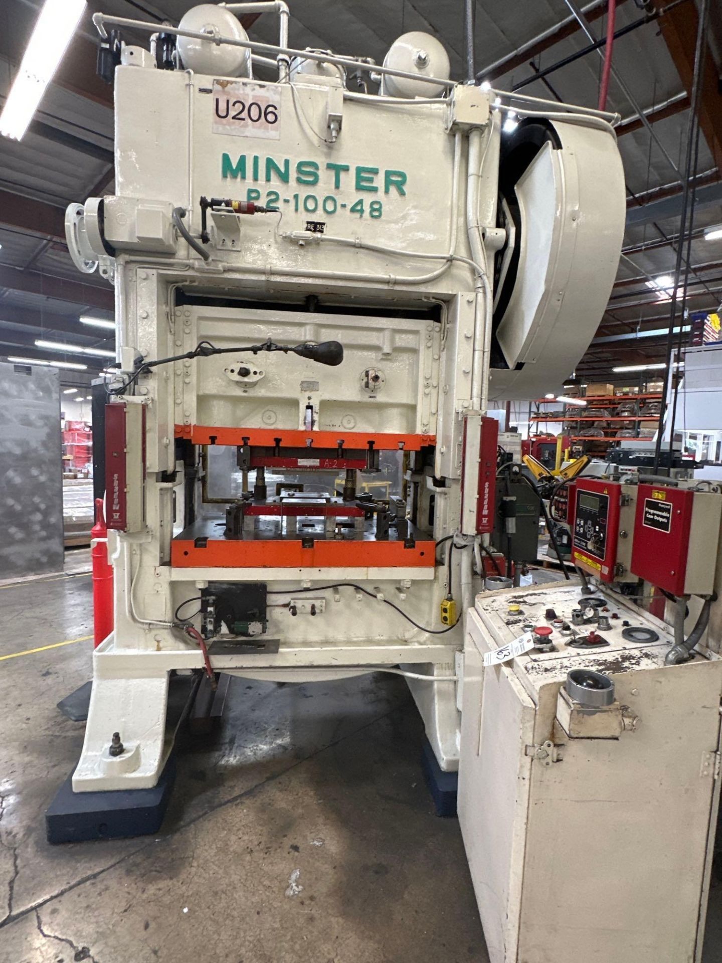 MINSTER P2-100-48 100 TON PRESS, DIPRO 1500, COE FEEDER, SERVO MASTER 3 CONTROL - Image 8 of 32