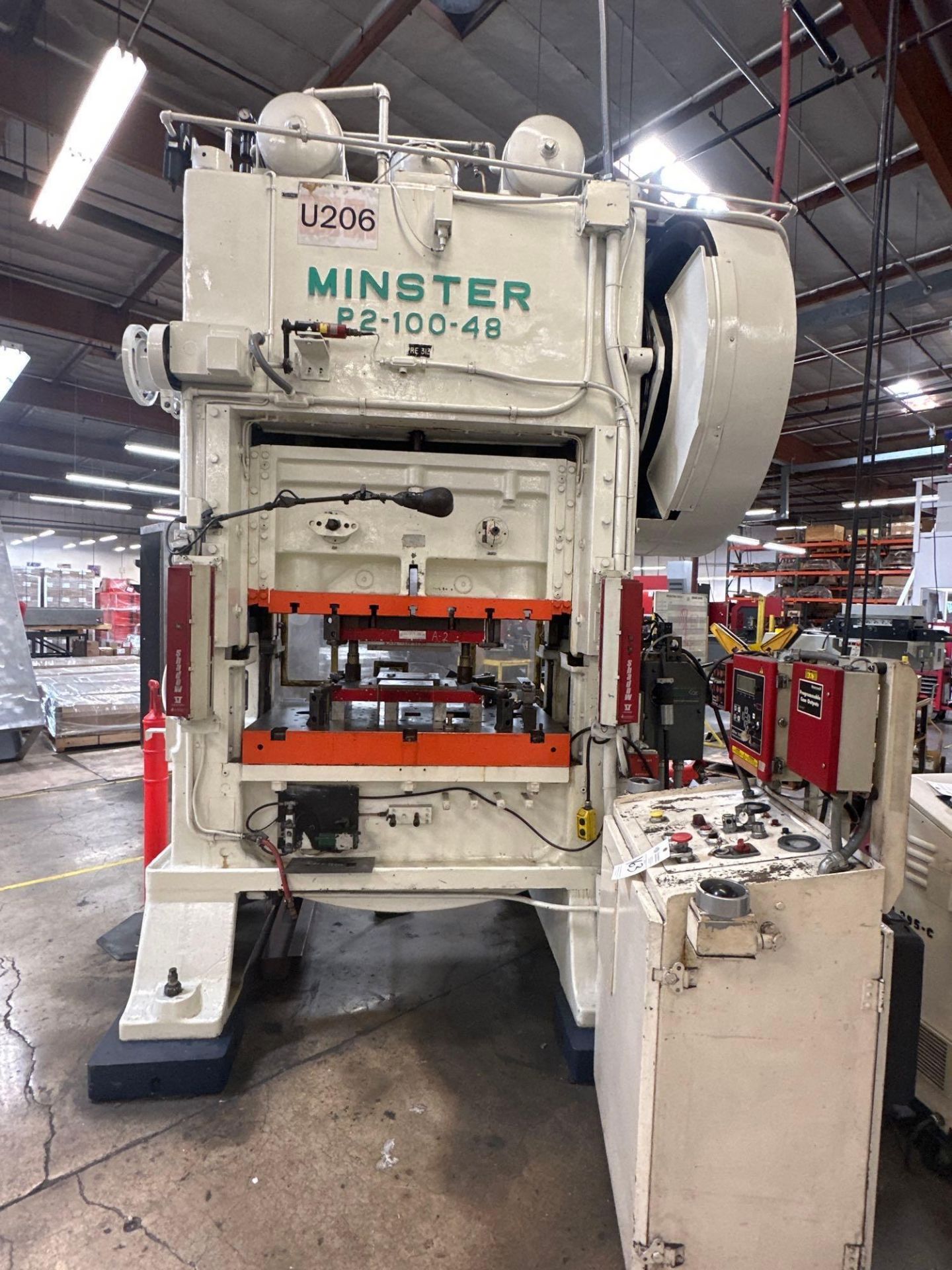 MINSTER P2-100-48 100 TON PRESS, DIPRO 1500, COE FEEDER, SERVO MASTER 3 CONTROL - Image 9 of 32