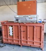 Orwak Model 8020 Twin chambered baler 415V 50Hz, Serial no 971290425 - L244 x W90 x H245cm