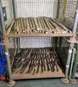39x Pick axe heads, 50x Pick axe handles