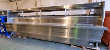 Florigo Counterset model E4MQT frying range - serial no 1787/14 230-400V 50Hz - L485 x W133 x H175cm