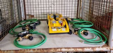 2x Vetter Hydraulic dual deadman line controllers for inflation safety systems