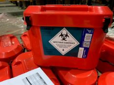 24x pallets of clinical waste bins