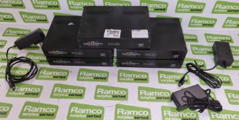 5x Datapath X4 video display controllers with 3x PSU plugs