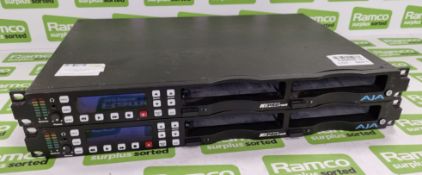 2 x AJA Ki Pro rack - NO DRIVES
