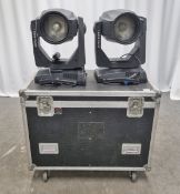 2x Clay Paky Alpha Wash TH 575 lights with flight case - L 1080 x W 870 x H 890mm(missing brackets)