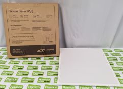 3x JCC Skytile base ceiling panels - L 600 x 600 x 50mm