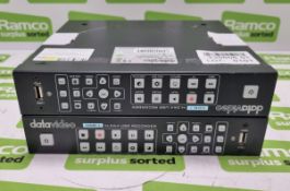 2x DataVideo HDR-1 H.264 USB recorders