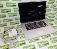 Apple MacBook Pro A1398 with PSU - 15 inch, Intel Core i7 Quad Core 2.5 GHz