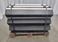 3x staging treads - L 122 x H 45cm