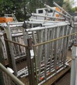 3 Rung scaffold frame - approximately 17 - L 1400 x W 100 x H 1020 - L 1400 x W 100 x H 1450mm