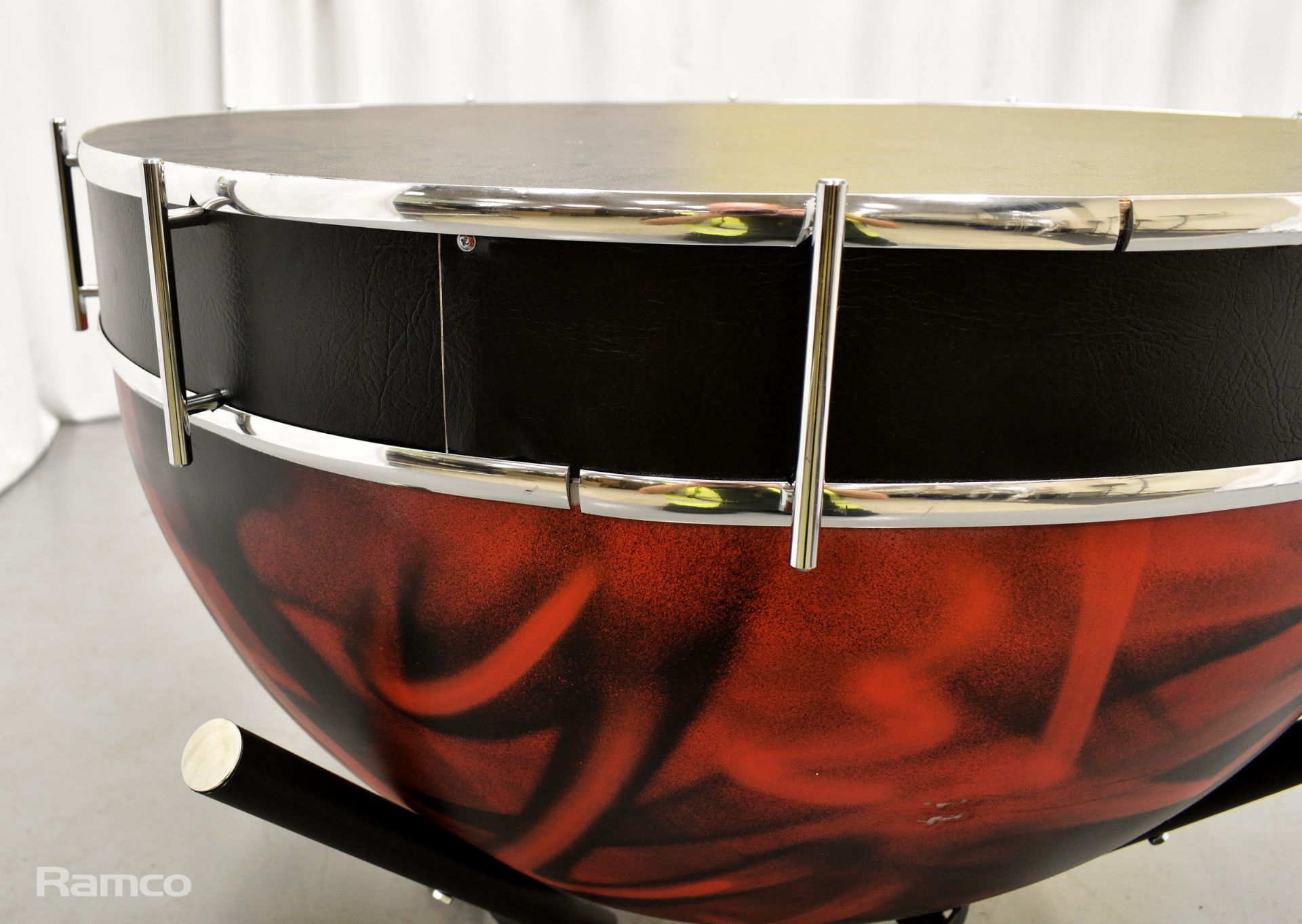 Large prop drums from Kalush Orchestra's live performance of 'Stefania' in the Grand Final opening - Image 11 of 12