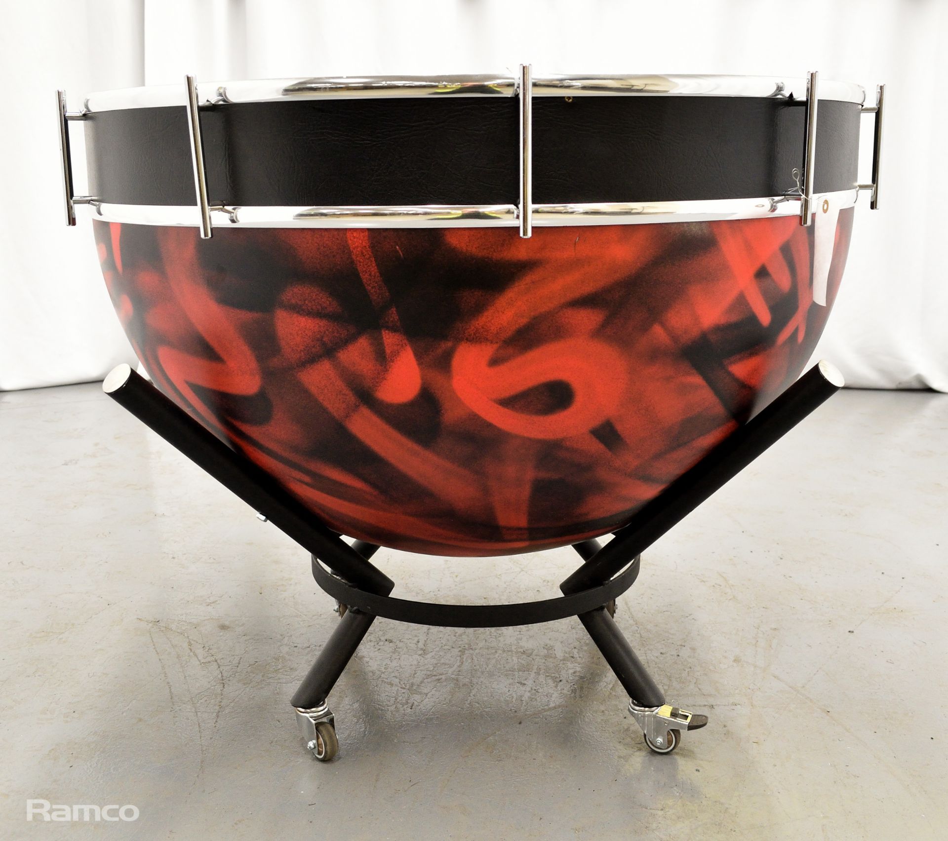 Large prop drums from Kalush Orchestra's live performance of 'Stefania' in the Grand Final opening - Image 10 of 12