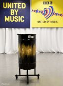 Drum prop from Sam Ryder performance in Grand Final - on wheeled base - Dia 370 x H 920mm
