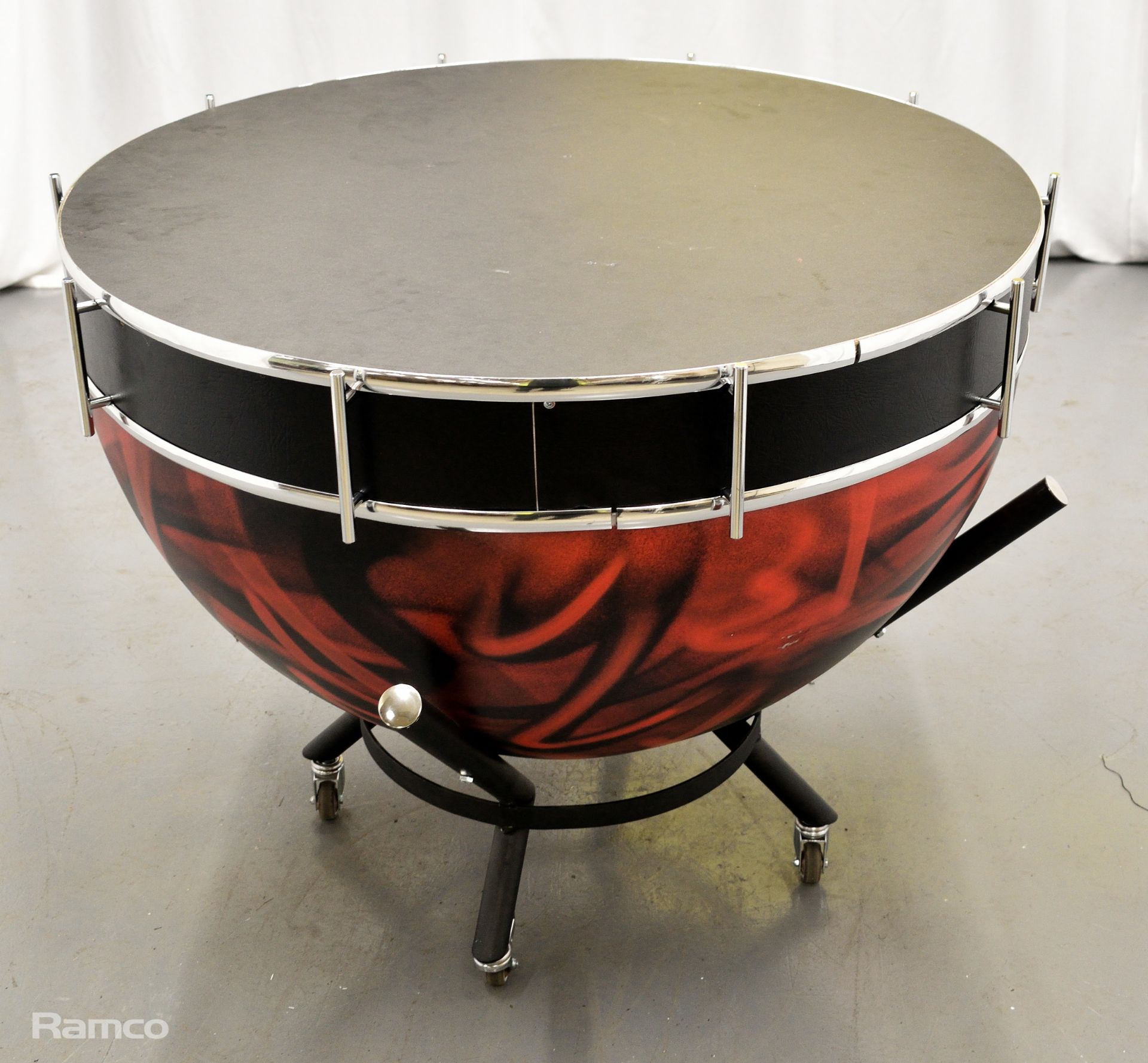 Large prop drums from Kalush Orchestra's live performance of 'Stefania' in the Grand Final opening - Image 3 of 12