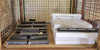 32x World of Data - 24 port 1U rack mounts, 13x Netgear WNDAP350 prosafe dual band wireless-N access