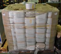 White ceramic oval plant pots - approximately 300 - on original pallet - Please see pictures