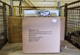 3x boxes of Tapmedic protective goggles - 150 pairs per box