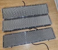 3x LED vehicle display panels