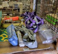 Lifting equipment - heavy duty ratchet strap, single slings, strop, polyprop rope