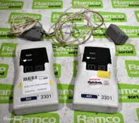 2x BCI 3301 pulse oximeters