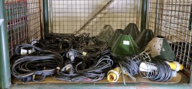 Electrical equipment - lamp holder cable assemblies, hand lamps with clamp and aluminium lamp shades