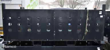 Revolve Technologies Ltd black metal stackable equipment container - W 2140 x D 1120 x H 880mm