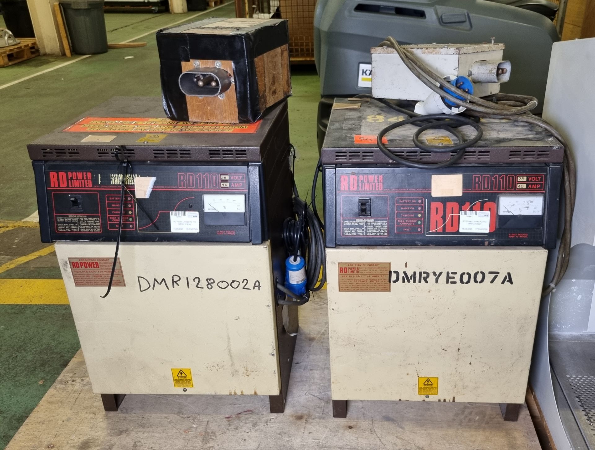 2x RD Power Limited RD 110 battery chargers
