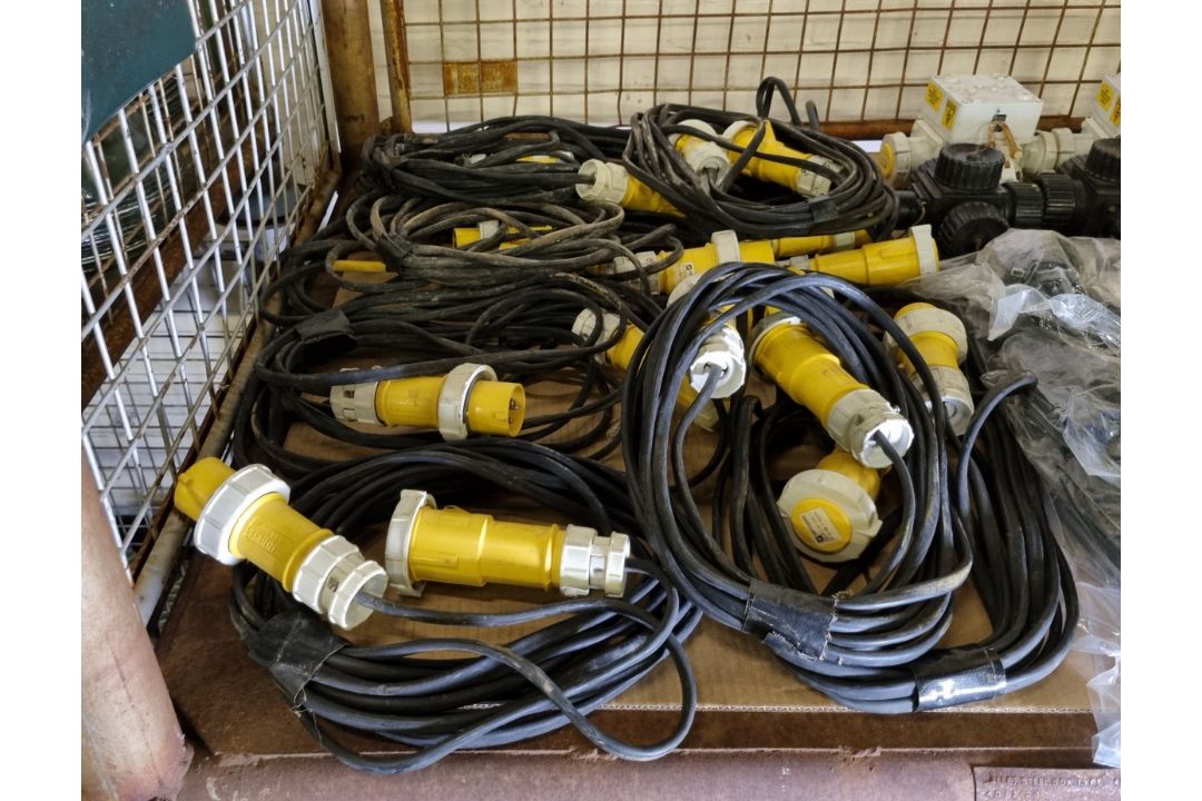Electrical equipment - 110V extension lead with Mennekes 16A-4h/110-130V connectors, - Image 6 of 8