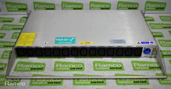 14-way mains distribution unit - model 06620B/M - 220-230V a.c. - 20A