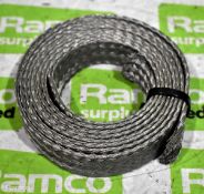 Heavy duty copper braided earthing cable - 2M