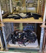 PCHOOD universal monitor hood shades - approx 25 pcs, Electrical and audio lead spares - kettle lead