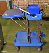 Ecolab janitorial trolley with cleaning accessories - L 950 x W 600 x H 950mm