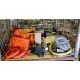 Marine - lifeboat sea anchor, foot pump, torches, lamp, rescue rope, Emergency inflate bladder - Image 1 of 7