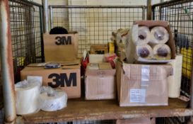 DIY consumables - Assorted tapes - Fine line striping tape, safety-walk tape, packaging film,