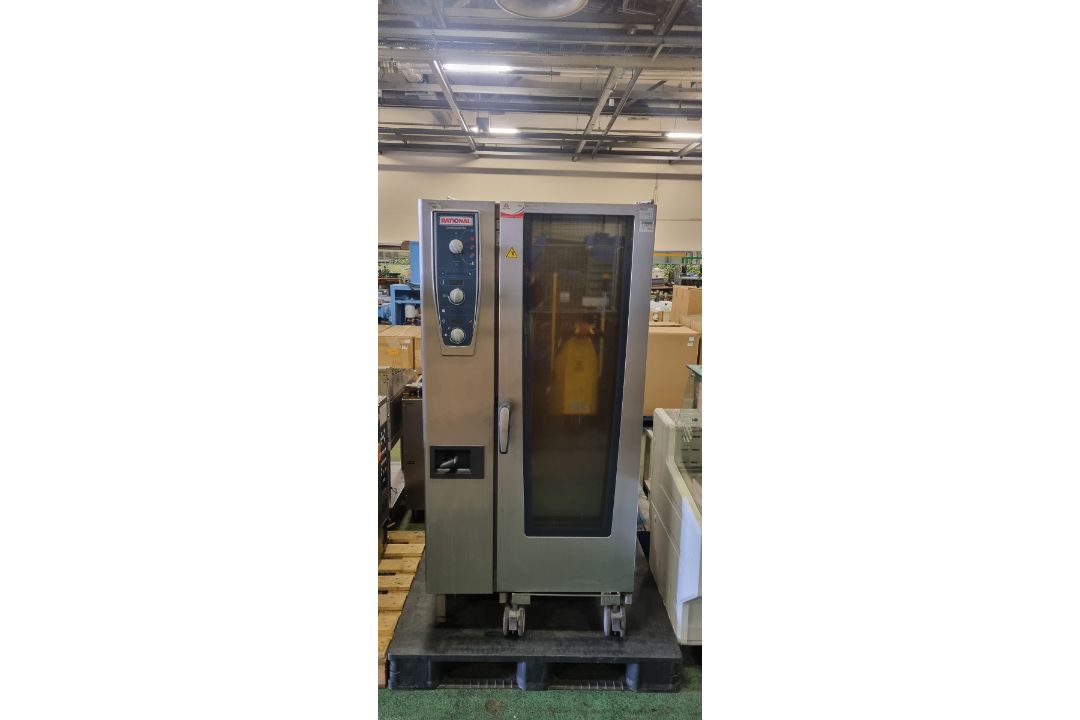 Rational CMP 201G Combimaster Plus oven - with roll in tray holder - W 880 x D 800 x H 1800 mm - Image 2 of 14
