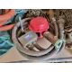 Water purification parts - small water tank, ribbed hose, hand pump with sump head, tie down pegs - Image 5 of 7