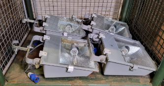 4x Fitzgerald 400w metal halide lamps