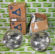 6x Par 56 lamps 300w