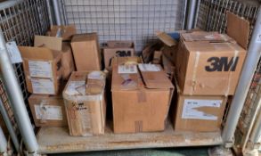 Assorted tapes, stickers, masking papers and safety walk anti-slip tape