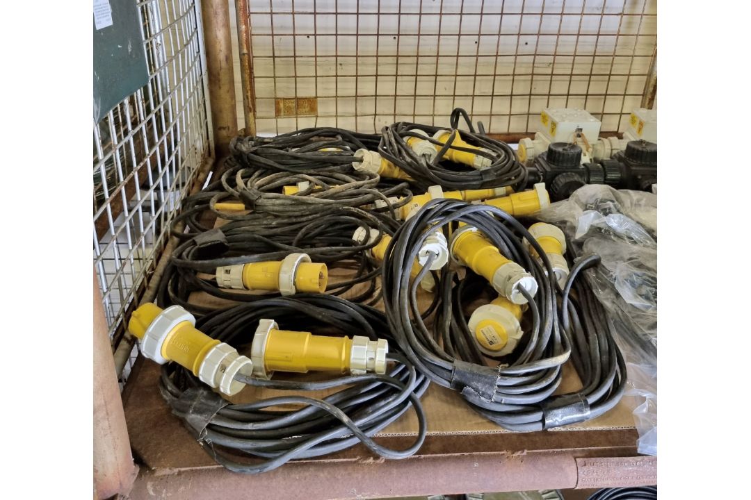 Electrical equipment - 110V extension lead with Mennekes 16A-4h/110-130V connectors, - Image 3 of 8
