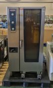 Rational CMP 201G Combimaster Plus oven - with roll in tray holder - W 880 x D 800 x H 1800 mm