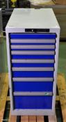 8 drawer metal cabinet - W 410 x D 730 x H 850mm