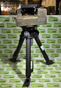 Instro Precision pan tilt head with camera fixing bracket and tripod