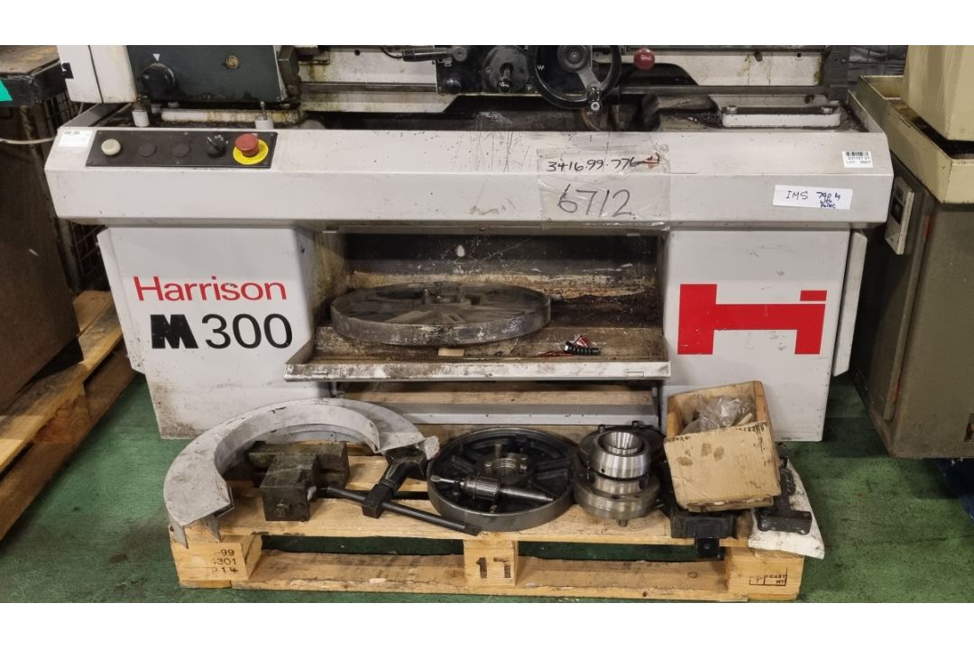 Harrison M300 bench lathe with Acu-Rite TurnMate DRO console - W 1700 x D 1900 x H 1250mm - Image 3 of 8