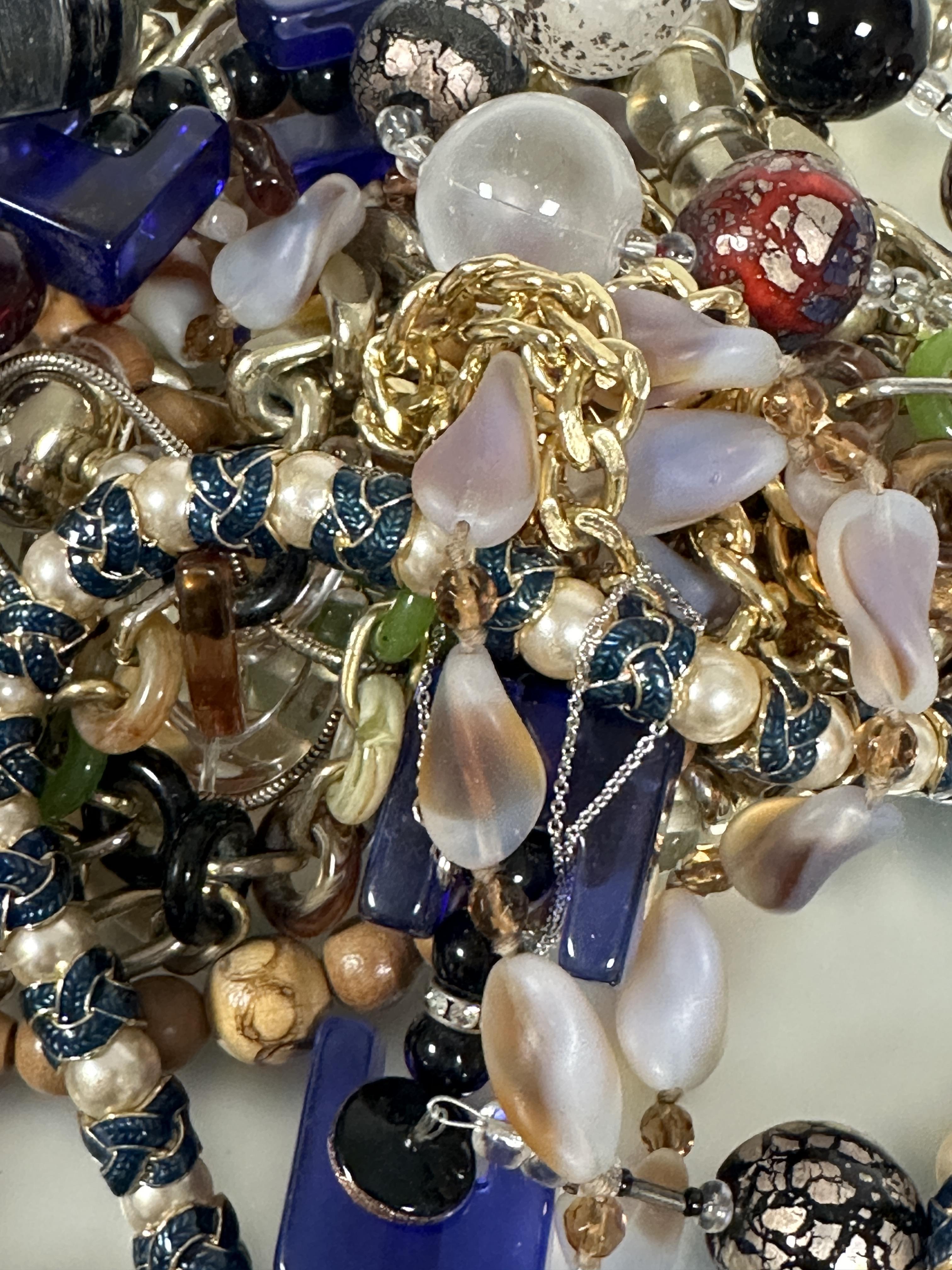 Property of the late Countess Haig: A large collection of costume jewellery including bead - Image 2 of 4
