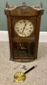 VINTAGE PENDULUM WALL CLOCK - German maker labelled 