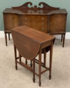 REPRODUCTION MAHOGANY BUFFET SIDEBOARD - having a railback top and three central drawers flanked