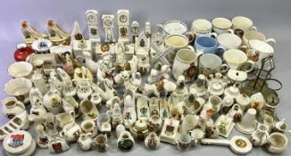 CRESTED CHINA and commemorative mugs, cups, ETC, approximately 247 pieces