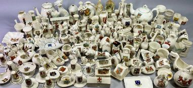 CRESTED CHINA - majority Wales/Welsh themed, including Goss, ETC, approximately 316 pieces